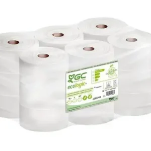 Nueva Colección PAPEL HIGIENICO INDUSTRIAL 124 M (18 ROLLOS) 2 CAPAS RECICLADO
