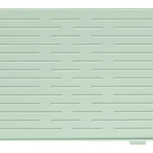 Nueva Colección ALFOMBRILLA ESCURREPLATOS SILICONA VERDE JADE 44 X 32 CM