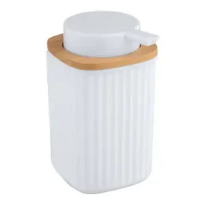 Precio Reducido DOSIFICADOR JABON BLANCO BAMBU SERIE ROTELLO