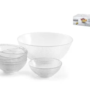 ENSALADERA CRISTAL + 6 BOLS SET 7 PZAS GENERATION Premium