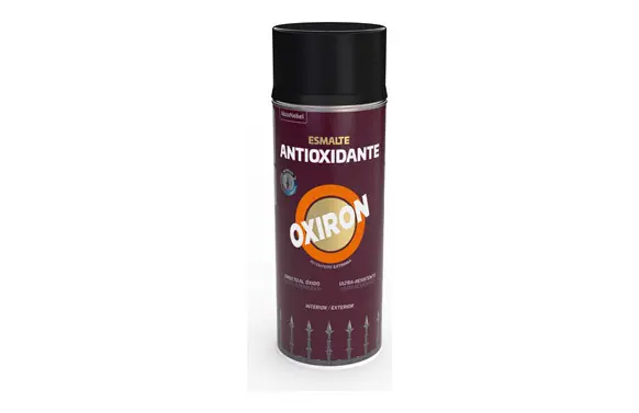 Hecho A Mano ESMALTE ANTIOXIDANTE SPRAY OXIRON LISO BRILLANTE 400 ML NEGRO