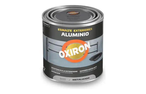 Precio De Oferta ESMALTE EXTERIORES OXIRON 250 ML ALUMINIO