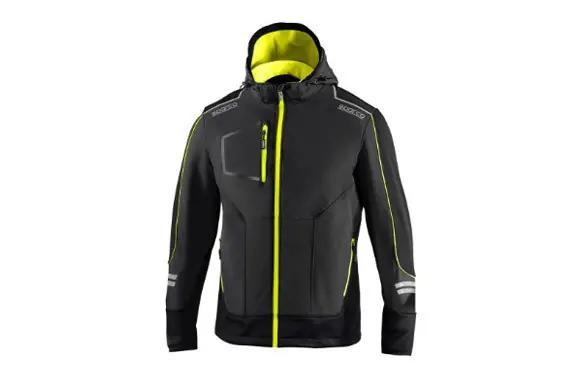 Alta Calidad CHAQUETA TECH SOFTSHELL GRIS /AMARILLO FLUOR TALLA S