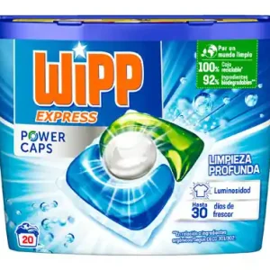 Envío Gratis DETERGENTE WIPP EXPRESS 4EN1 20 CAPSULAS