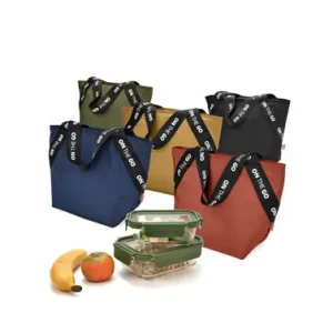 BOLSA PORTA ALIMENTOS TOTE SURTIDA 5 COLORES Tendencia