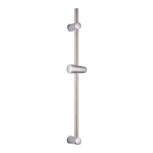 BARRA DE DUCHA REDONDA FABRICADA EN ACERO INOX SOPORTES AJUSTABLES DE ABS 65 CM L CROMADO Lujoso