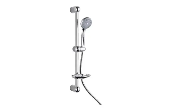 KIT DE BARRA DE DUCHA MANGO 3 FUNCIONES EN ABS FLEXO ACERO INOX. DE 200 CM CROMADO Tendencia