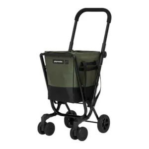CARRO COMPRA 4 RUEDAS GIR. EASY GO KAKI / NEGRO Oferta De Temporada