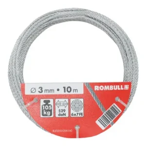 Súper Precio CABLE ACERO CINCADO 4MM 20MT