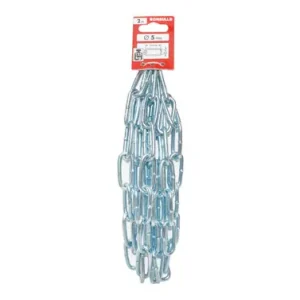 Mejor Calidad CADENA ESLABON LARGO ACERO CINCADO DIN5685-1 5MM 2M