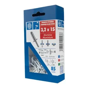 Envío Inmediato REMACHE CABEZA ALOMADA INOX Ø 4,8 X 10 MM 30 UDS