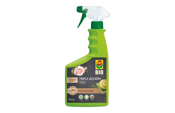 TRIPLE ACCION INSECTICIDA + FUNGICIDA + ACARICIDA 750 ML Tendencia