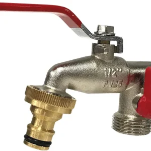 GRIFO JARD CURVO DOBLE SALIDA LAT PLA AQC Certificado