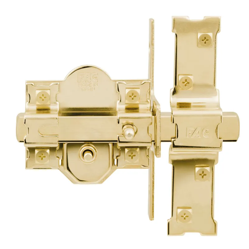 CERROJO 946RP/80 SISTEMA R UVE, CILINDRO Ø 30X50MM DORADO Lujoso
