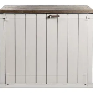COBERTIZO RESINA STORER PLUS XL 1270 L 145 X 85 X 124,5H TAUPE/MARRON Garantía De Devolución De Dinero