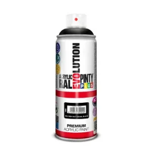 Premium PINTURA SPRAY ACRILICA EVOLUTION MATE 520 CC RAL 9004 NEGRO SEÑALES