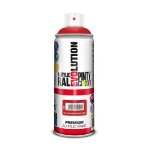 PINTURA SPRAY ACRILICA EVOLUTION MATE 520 CC RAL 3020 ROJO TRAFICO De Moda
