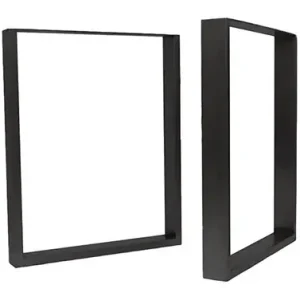 Artesanal PATA DE MESA CUADRADA 710X780MM (2 UNIDADES) NEGRA MATE
