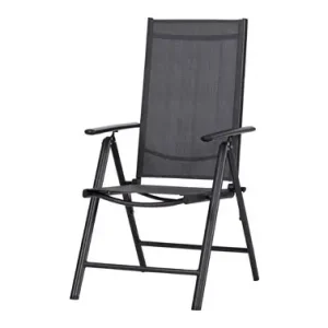 Venta Final SILLON POSICIONES ALUMINIO TEXTILENE NEGRO