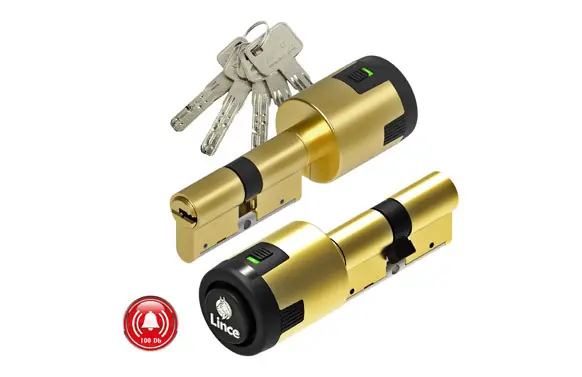 Auténtico CILINDRO C6 CON ALARMA ALTA SEGURIDAD LEVA LARGA 30-30 LATON 5 LLAVES XL