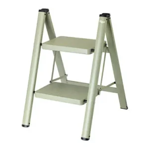TABURETE ESCALERA ACERO 2 PELDAÑOS VERDE Comprar En Línea