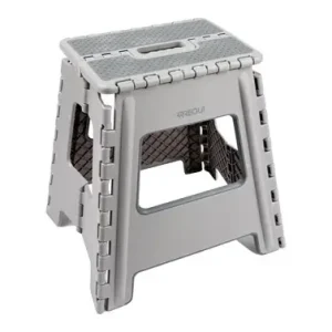 TABURETE PLEGABLE GRIS 29X22X32CM Oferta Limitada