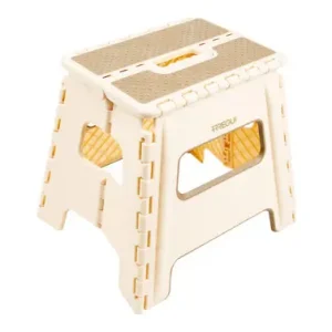 TABURETE PLEGABLE BEIGE 29X22X32CM Favorito De Clientes