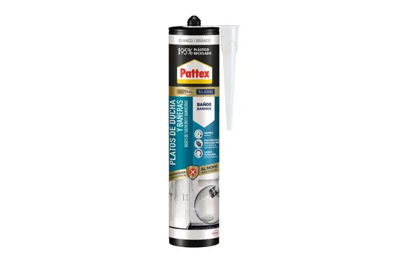 SILICONA PLATOS DE DUCHA Y BAÑERAS 280 ML BLANCO Gran Oferta
