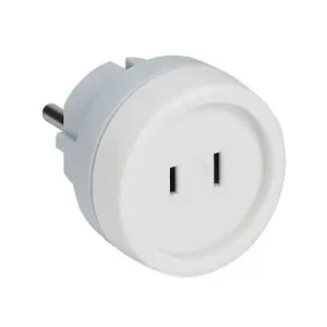 ADAPTADOR ENCHUFE VIAJE 2P BLANCO EUR/USA Última Oportunidad