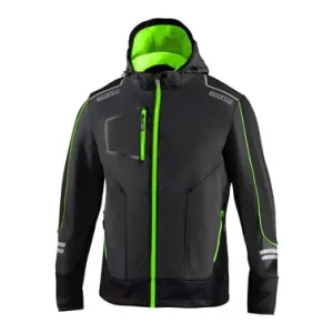 CHAQUETA TECH SOFTSHELL GRIS / VERDE FLUOR TALLA XL Precio De Oferta
