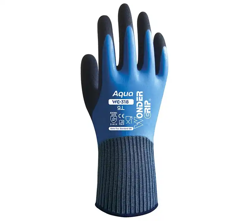 GUANTE NILON DOBLE RECUBRIMIENTO LATEX AQUA TALLA 9 Última Oportunidad