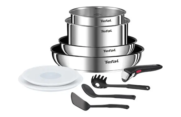 Mejor Calidad SET INGENIO SARTEN 22+26 CAZO 16+18 CON TAPA+MANGO+3 UTENSILIOS SET COCINA INGENIO 10PZAS
