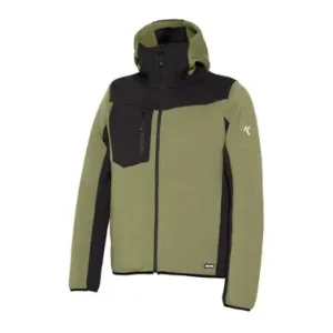 Oferta Limitada SUDADERA CON CREMALLERA 330 GR FYNOR VERDE / NEGRO TALLA L