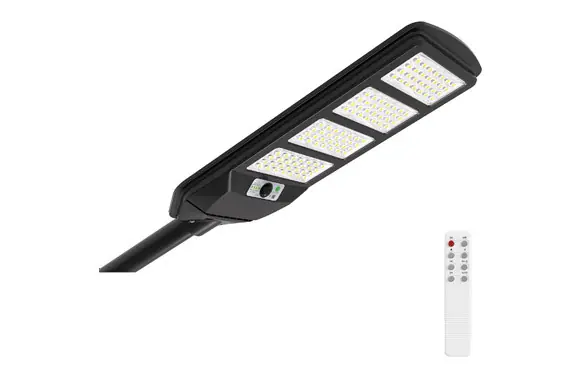 Ocasión Especial FAROLA SOLAR INDUSTRIAL NEGRO SENSOR PIR 15W 2000LM 6500K IP54