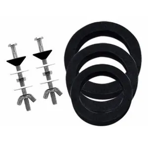 Oferta Limitada JUNTAS CISTERNA BAJA CAUCHO+TORNILLOS INOX. INODORO KJ2