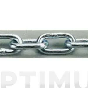 Lujoso CADENA OVALADA CINCADA EN BOBINA 4MM 70MT
