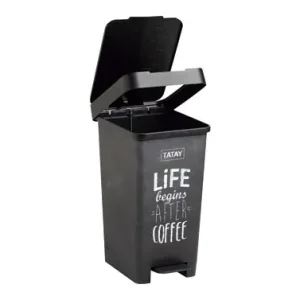 CUBO CON PEDAL SMART 25L RECICLAJE DECO PIZARRA-26X36X47CM Envío Inmediato