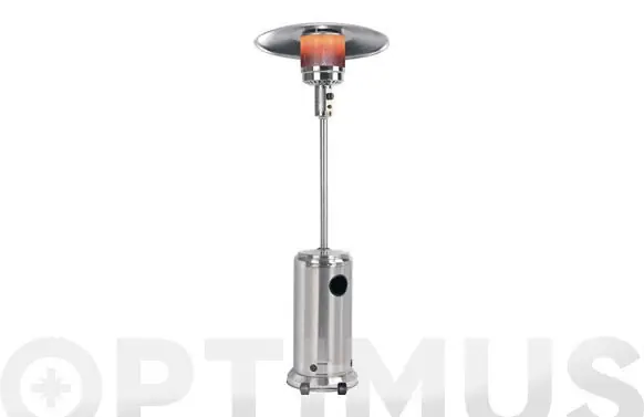 ESTUFA DE EXTERIOR A GAS CON RUEDAS INOX Pago Seguro