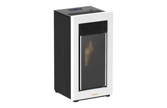 ESTUFA PELLET KALDESIA 11 KW BLANCA Mayoreo