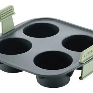 Súper Precio MOLDE MUFFINS SILICONA 4 CAVIDADES GRIS 20X20X6,4CM