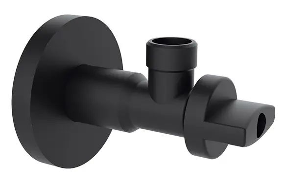 VALVULA ESCUADRA AMERICA TECH EXTRA LARGA SIN TUERCA 1/2" - 3/8" 90º NEGRA 2 UDS Bestseller