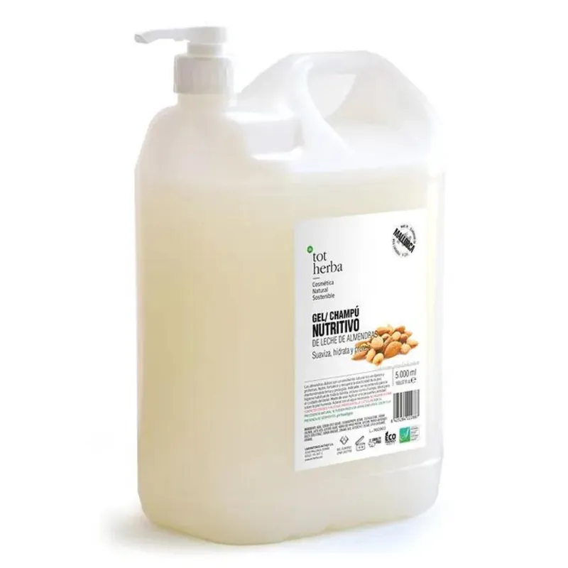 Gel champú nutritivo leche de almendras 5 litros Tot Herba Original
