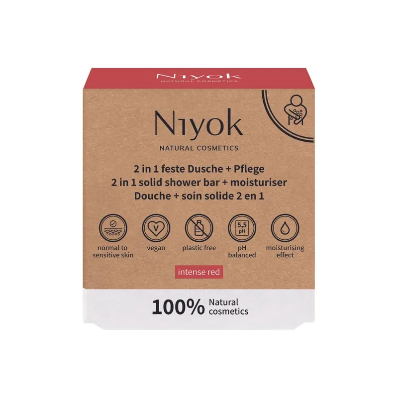 Imprescindible (Must-Have) Limpiador corporal con loción Intense Red Niyok 80 g