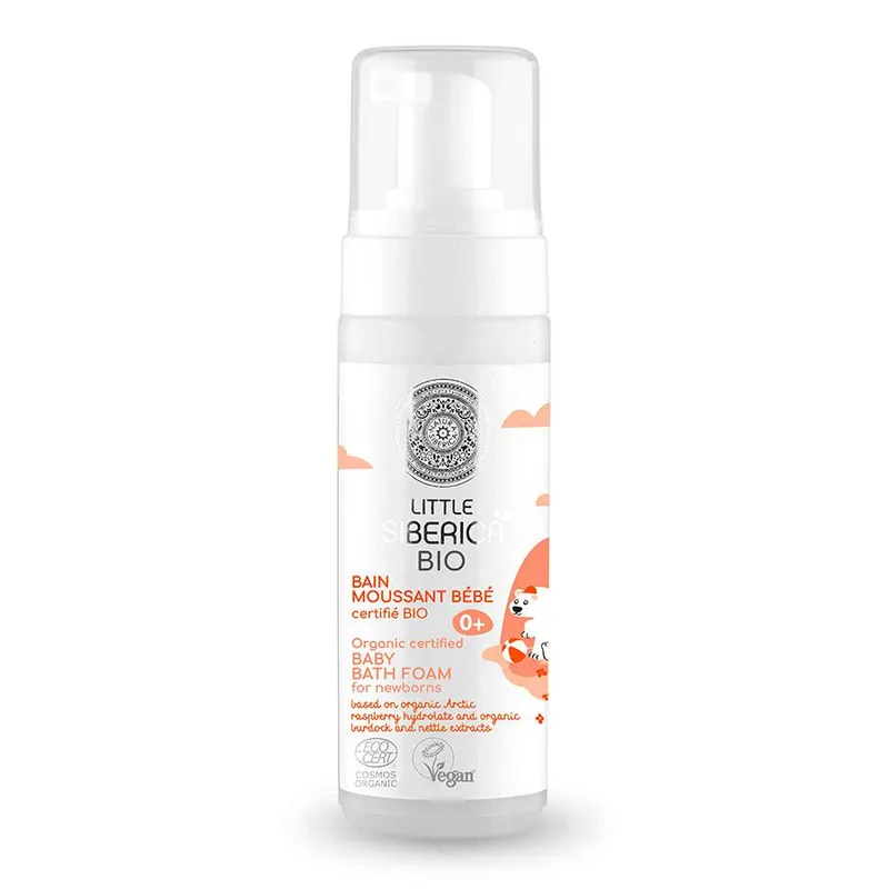 Tendencia Espuma de baño orgánica para recién nacidos Natura Siberica 160 ml