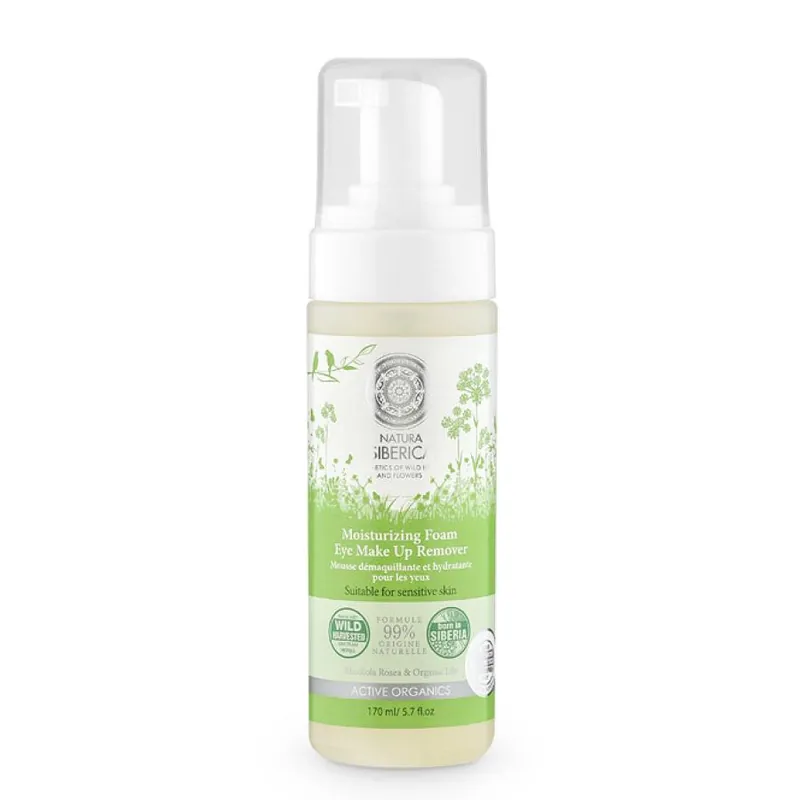 Espuma desmaquillante piel sensible y contorno ojos Natura Sibérica, 150 ml Precio Bajo