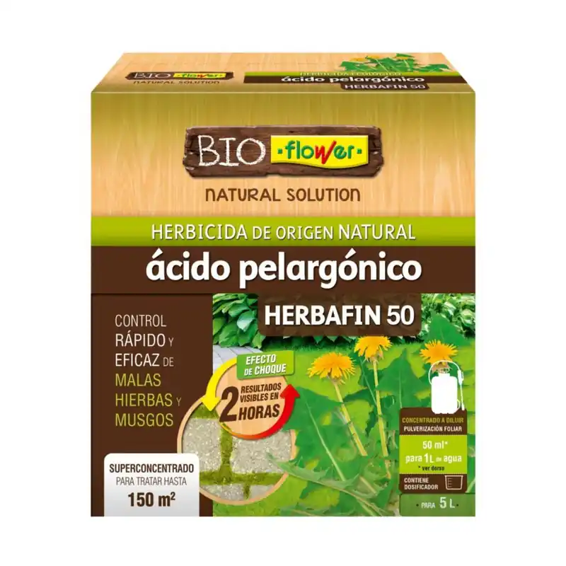 Profesional Herbicida Ácido Pelargónico concentrado BioFlower 250 ml