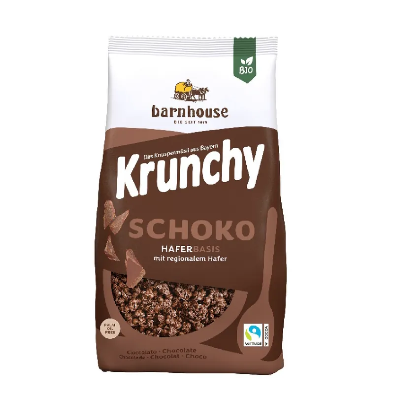 Muesli Krunchy Chocolate BIO Barnhouse formato familiar 1.25 Kg Premium