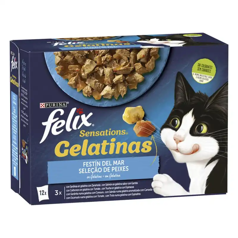Última Oportunidad FELIX Sensations festín del mar Gelatinas Multipack 12 x 85 g