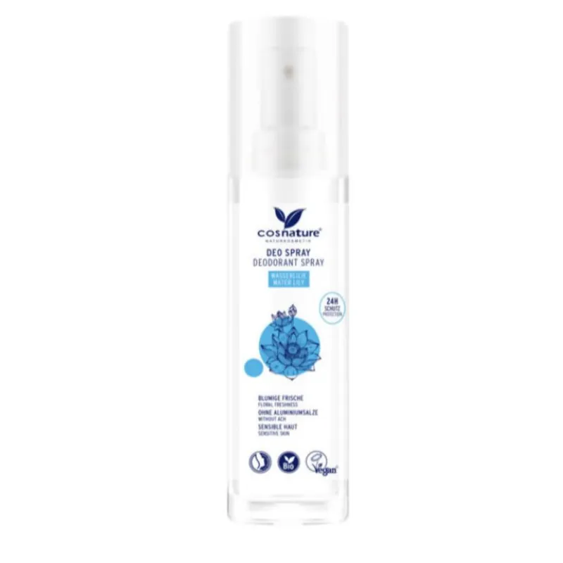Nuevo Modelo Desodorante spray 24h nenúfar Cosnature 75 ml