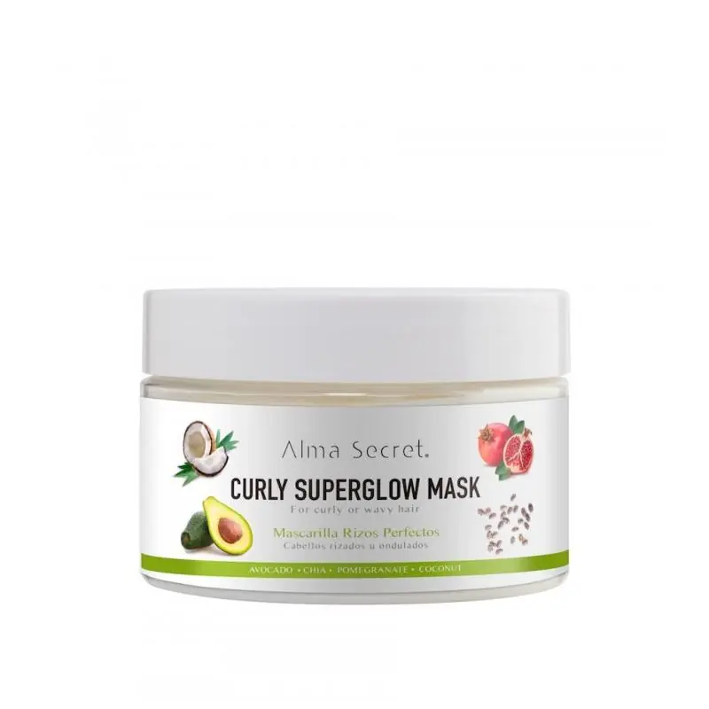 Precio Reducido Mascarilla Curly Superglow ( Cabellos Rizados u Ondulados) Alma Secret 250 ml